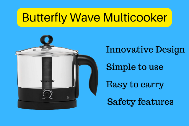 Butterfly Wave Multicooker 1.2 Liter- Best Tiny and Portable Multicooker in the Segment